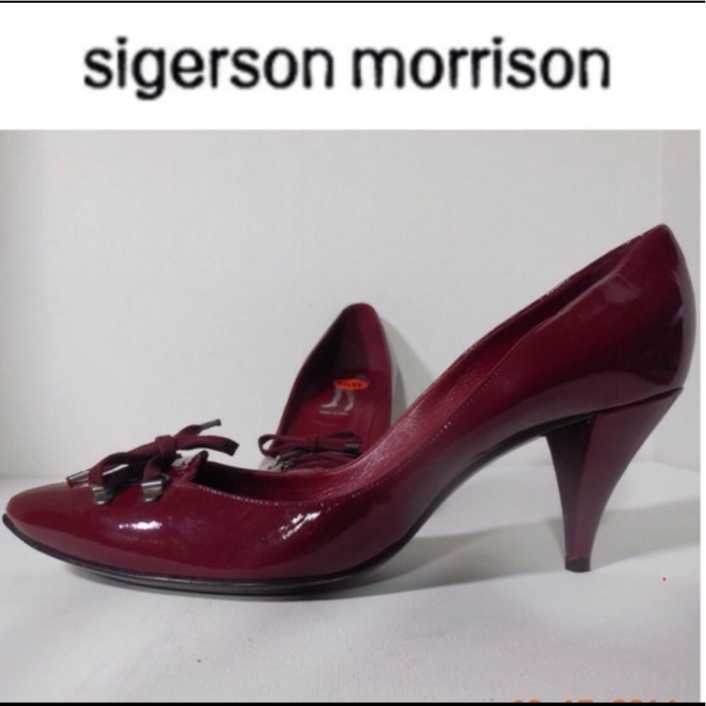 Sigerson Morrison Burgundy Pumps
